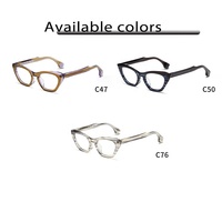 Lunettes de vue rétro à monture épaisse, nouveau modèle, faites à la main, élégantes, luxueuses, anti-lumière bleue, logo OEM, en acétate léger