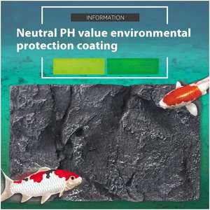 Reptielenbak Achtergrondrotsen 3D Stereoscopisch <span class=keywords><strong>Aquarium</strong></span> Aquascape Schildpadbak Groene Draak Steen Decoratie Bord - Product Image 4