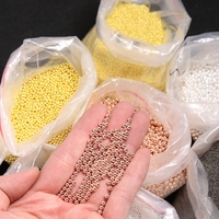 Perles à Ongles Mini Caviar Métalliques Or Argent 0,4-3 mm Décoration 3D pour Nail Art Perles Rondes en Acier Accessoires pour Ongles