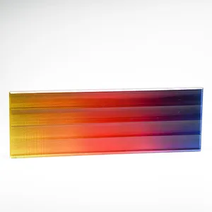 新款彩色PVB夹层装饰玻璃透明不透明隐私玻璃