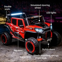 Voiture électrique pour enfants 24V, kart à pédales UTV, véhicule tout-terrain à 4 roues, jouet d'extérieur avec lumières LED pour enfants