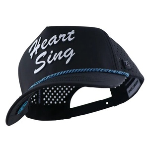 Casquette de golf et de baseball sportive en velours côtelé, personnalisée par le fabricant, avec logo 3D en caoutchouc découpé au laser, perforée, imperméable, à 6 panneaux et boucle métallique - Product Image 4