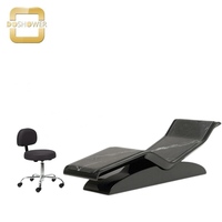 Chaise longue chauffante infrarouge à thermostat numérique avec réglage inclinable, design moderne, massage du dos et des pieds pour mobilier d'hôtel