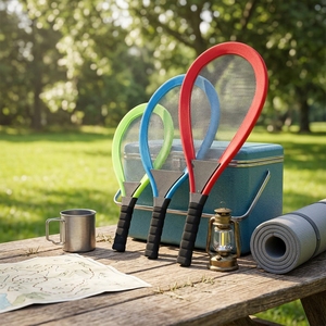 Raquetas <span class=keywords><strong>de</strong></span> Bádminton y <span class=keywords><strong>Tenis</strong></span> Extra Grandes al por Mayor, Juguete Deportivo <span class=keywords><strong>para</strong></span> Niños <span class=keywords><strong>para</strong></span> Fiestas en la <span class=keywords><strong>Piscina</strong></span> y la Playa, con 2 Raquetas, 3 Pelotas y Bolsa <span class=keywords><strong>de</strong></span> <span class=keywords><strong>Red</strong></span> - Product Image 1
