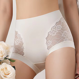 Custom Logo Ice <b>Silk</b> Seamless <b>Panties</b> High Waist Shaping Women's Pants Traceless Breathable Underwear for Women - Product Image 5