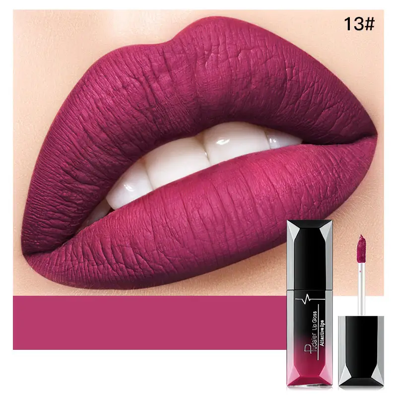 Nouveau produit 21 couleurs longue durée marque privée maquillage rouge à lèvres Mini rouge à lèvres liquide tube de rouge à lèvres liquide personnalisé