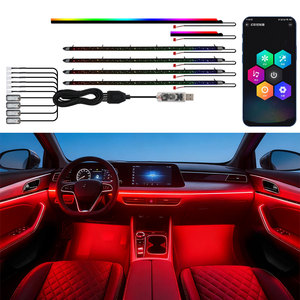 Luz Decorativa para Auto, Pantalla de Control de Color Mágico, Lámpara de Fábrica, Luz Ambiental para Auto, Kit de Luz LED Ambiental para Interior de Auto - Product Image 5