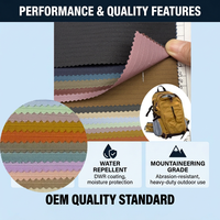 Tissu Oxford Jacquard en Polyester Enduit PU à Rayures Horizontales 600D en Gros pour Sacs à Main, Sacs à Dos, Bagages et Tentes