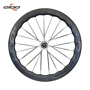 GIOO 700C Jeu de roues tout-terrain en fibre de carbone 28 pouces, jante droite 45/50mm, pièce de roue de vélo de ville avec frein à disque - Product Image 1