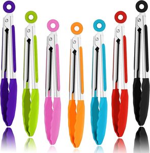 Pinzas de Silicona Resistentes a Altas Temperaturas y Anti-quemaduras de 8 Pulgadas para Barbacoa y Carne - Product Image 1
