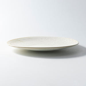 Assiettes rondes de style élégant pour entrées Chef de restaurant décontracté haut de gamme plats en porcelaine vaisselle assiettes réactives blanc crème - Product Image 2
