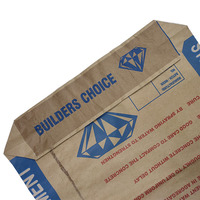 Empty Custom 20kg 25kg Paper Kraft Sack Valve Paper Bag Kraft Cement Powder Paper Bag