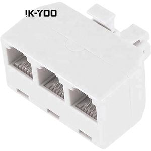 Matériaux écologiques 3 voies Triplex Snap-in Phone line Splitter rj11 - Product Image 6