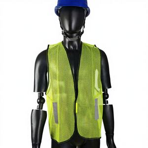 سترة عاكسة بدون أكمام شبكية قابلة للتنفس، سترة أمان للبناء، ملابس عاكسة للعمل - Product Image 1