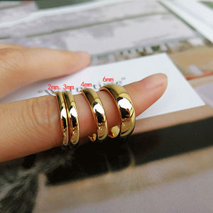 Anéis de Casamento em Carboneto de Tungstênio Banhados a Ouro para Mulheres e Homens, Tamanhos 2mm, 3mm, 4mm, 6mm, 8mm – Venda por Atacado de Fabricantes de Joias da China - Product Image 2