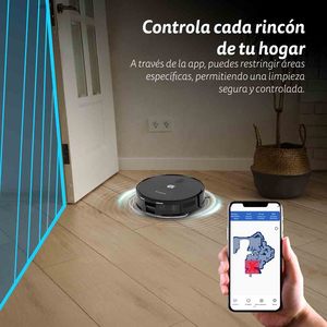 Aspirateur robot Graunkel avec aspiration de 5000 Pa, navigation laser et contrôle Wi-Fi pour le nettoyage domestique - Product Image 3