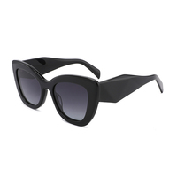 Lunettes de soleil rétro œil-de-chat polarisées, monture en acétate surdimensionnée de créateur, marque de luxe unique pour femme, idéales pour les vacances