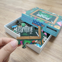 Puzzle Jigsaw 1000 Potong Kertas Premium Cetak Kustom DIY Personalisasi Permainan Besar Hobi Intelektual