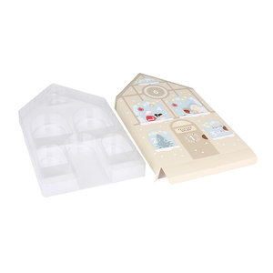 Nouvelle boîte en papier pour <span class=keywords><strong>calendrier</strong></span> <span class=keywords><strong>de</strong></span> <span class=keywords><strong>l</strong></span>'<span class=keywords><strong>avent</strong></span> à 12 jours, économique, avec plateau en plastique, boîte d'emballage en papier pour jouets d'enfants - Product Image 5