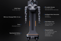 Robot humanoïde à double bras sur roues haute performance pour la fabrication, la vente au détail et les services Panther