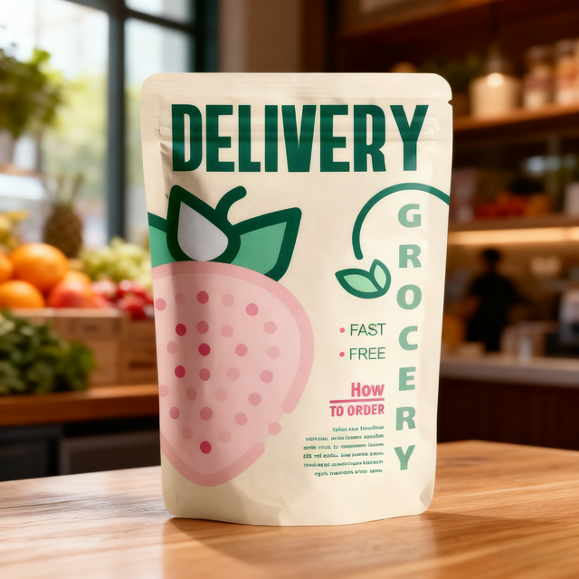 Reusable Zipper Bag Polyester Film for Sustainable Product Packaging Custom Printed Snack Pouches