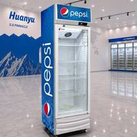 Réfrigérateur à boissons à refroidissement par air à trois portes à bas prix commercial, congélateur vertical à température unique