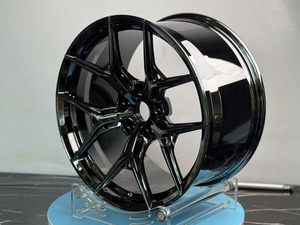 ล้ออัลลอยฟอร์จตามสั่งแบบชิ้นเดียวสีดำโครเมียมเว้าลึก17-24นิ้ว5X112 5X114.3 5X120สำหรับ Audi Q8 BMW X7 Porsche - Product Image 4