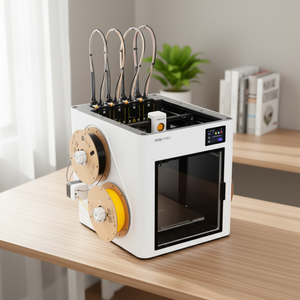 Nueva <span class=keywords><strong>Impresora</strong></span> <span class=keywords><strong>3D</strong></span> Snapmaker U1 FDM, <span class=keywords><strong>Impresora</strong></span> <span class=keywords><strong>3D</strong></span> Multicolor de Alta Velocidad con 4 Cabezales, Intercambio Rápido de Cabezal en 5s, <span class=keywords><strong>Impresora</strong></span> <span class=keywords><strong>3D</strong></span> que Ahorra Material - Product Image 1