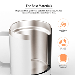 Mug chauffant électrique intelligent thermostatique en céramique avec base chauffante sans fil alimentée par USB pour café et tasses - Product Image 4