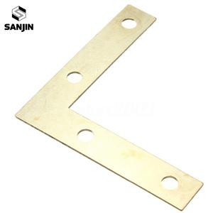 Nouvelle plaque de fixation d'angle droit à 90 degrés en <span class=keywords><strong>or</strong></span>, 51*51*10mm, pour réparation de coins plats - Product Image 1