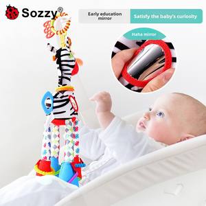 Nouveau-né zèbre <span class=keywords><strong>girafe</strong></span> voiture pendentif jouet confort peluche poupée poussette lit pour bébé - Product Image 5