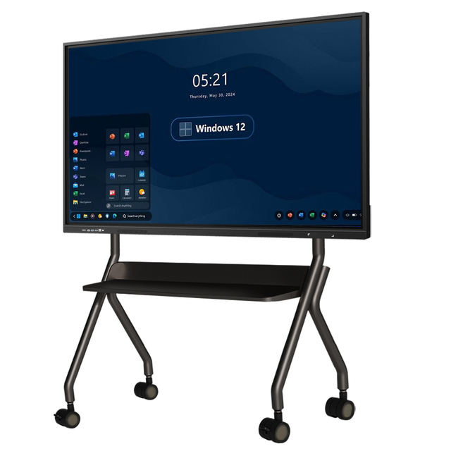 Android Windows 4K Resolution Interactive Display Smart Whiteboard for Teaching & Meeting Multi-Touch Supported Camera