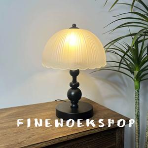 Nordic Minimalist <b>Table</b> Lamp Instagram Style Creative <b>Retro</b> Night Light Bedroom Desk Reading <b>Bedside</b> Decor Dimmable Warm White - Product Image 4