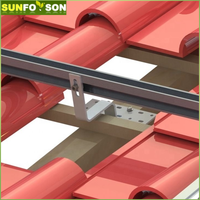 Kit de structure de toiture solaire à prix de gros, structure de montage de tuiles solaires pour panneaux solaires, supports de montage de panneaux solaires