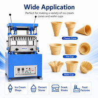 Nouvelle machine industrielle de fabrication de cornets de glace et de coupelles à cornets, avec plusieurs modèles, 220V