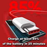 Câble de charge rapide PD 65W Supervooc pour OnePlus 12 11 10T 9 7T Pro USB C Type C Warp Dash Charge 6T 5T Câble de données TPE