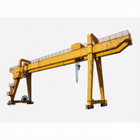 Grue portique monorail électrique à double poutre, équipement de levage de conteneurs maritimes, grue portique mobile