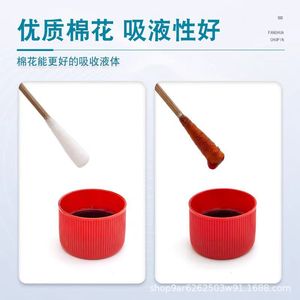 Hisopos de algodón médicos, hisopos de algodón cosméticos, hisopos de algodón desechables estériles de un solo cabezal, hisopos de algodón de 10 cm, hisopos de algodón médicos grandes - Product Image 3