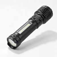 Lampe torche LED laser 650LM haute luminosité, type C, zoomable, étanche, pour la marche nocturne, la pêche, le sauvetage, lampe de poche de recherche