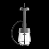 Chicha haut de gamme QUASAR en métal givré avec un design unique, écologique et durable, ensemble complet.