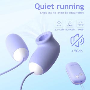 Vibrador de Doble Cabeza con 12 Velocidades, Vibrador de Bolas con Succión, Tapón Anal, Juguetes Sexuales para Adultos para Parejas, Hombres y Mujeres - Product Image 4