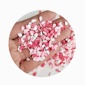 Nouveauté 2024 : Perles en <span class=keywords><strong>argile</strong></span> polymère de couleur <span class=keywords><strong>rose</strong></span>, tranches de pétale en <span class=keywords><strong>argile</strong></span> polymère pour remplissage de slime DIY - Product Image 4