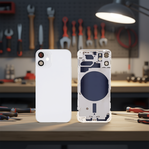 Telaio Intermedio Bianco con Cover Posteriore per iPhone 12 Mini - Scocche per Telefoni Cellulari - Product Image 3