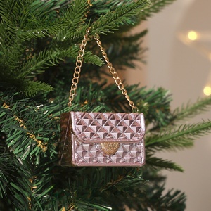 Nouveaux produits de Noël : décorations de sapin rouges et dorées, pendentifs flocons de neige et <span class=keywords><strong>rennes</strong></span> électroplaqués, non toxiques et durables - Product Image 6