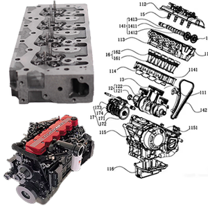 Culata del motor 4D94E 4D98E 4TNV94 4TNE98 conjunto de culata de cilindro 6144-11-1112 para Yanmar - Product Image 2