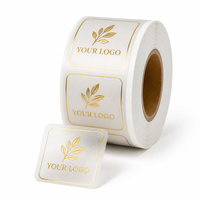 Étiquettes de parfum en feuille d'or transparente, logo personnalisé, autocollant imperméable en rouleau pour bouteille en verre, emballage cosmétique de luxe, branding