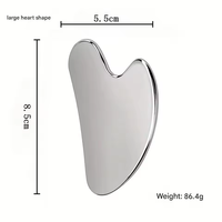 Ensemble de Gua Sha en acier inoxydable personnalisé pour massage corporel et facial - Outil de relaxation musculaire portable au design moderne pour usage commercial et domestique