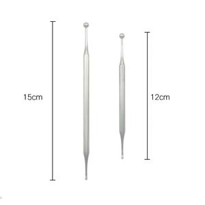 Herramienta de reflexología Facial de acero inoxidable con logotipo personalizado, sonda de Punta corporal, pluma, estimulador de aguja, masajeador para el cuidado de la salud - Product Image 2