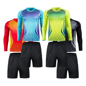 Uniforme de <span class=keywords><strong>Portero</strong></span> al por Mayor para Hombre, Poliéster de Secado Rápido, Jersey y Pantalones Acolchados para Niños, Conjuntos de Entrenamiento de Fútbol - Product Image 3