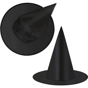 <span class=keywords><strong>Sombrero</strong></span> <span class=keywords><strong>de</strong></span> <span class=keywords><strong>bruja</strong></span> negro Hstyle, tela reutilizable ecológica, accesorio <span class=keywords><strong>de</strong></span> disfraz <span class=keywords><strong>de</strong></span> Halloween para decoración <span class=keywords><strong>de</strong></span> festivales, uso al aire libre, <span class=keywords><strong>precio</strong></span> <span class=keywords><strong>de</strong></span> fábrica - Product Image 4